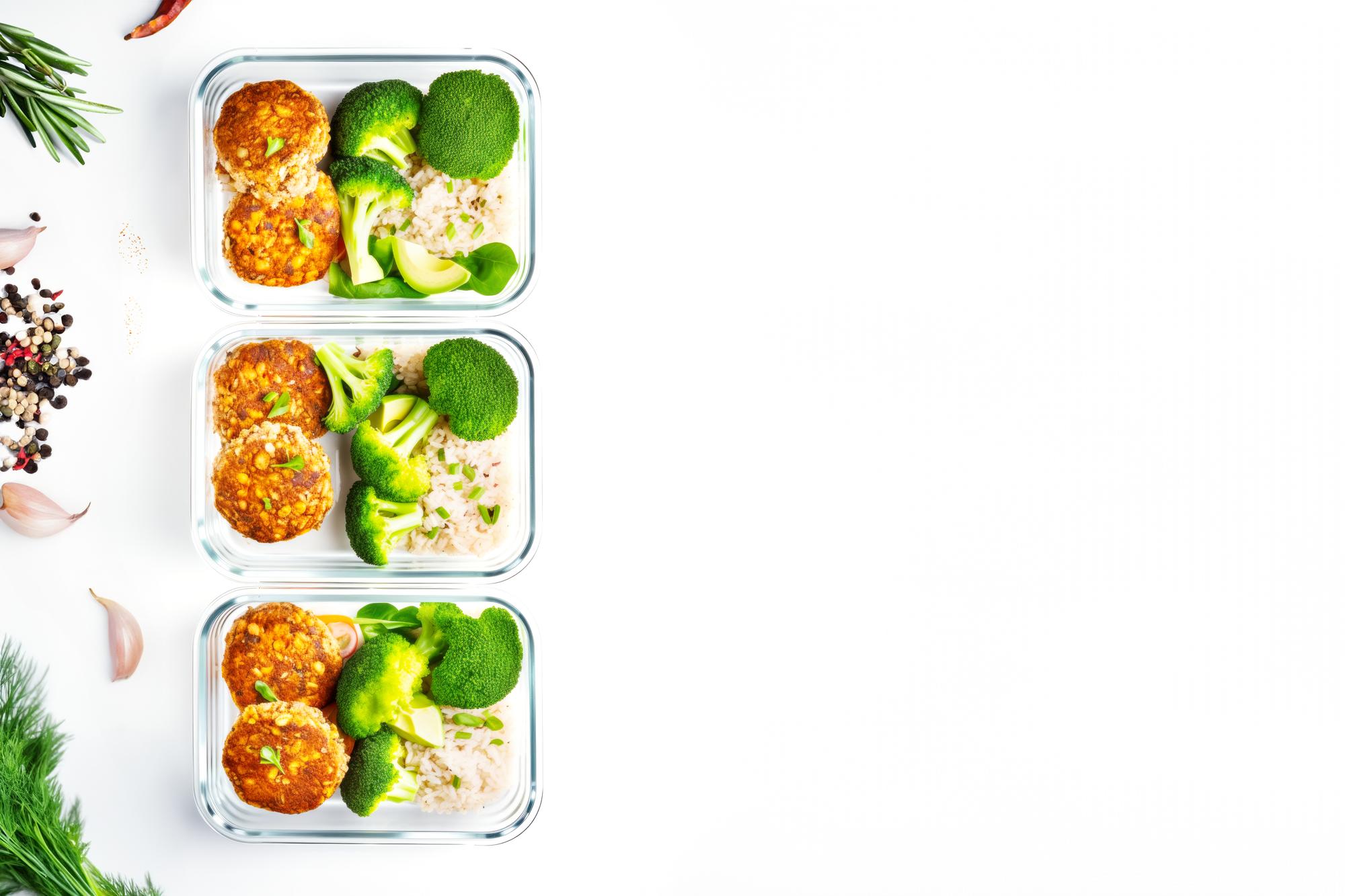Box with prepared meals
